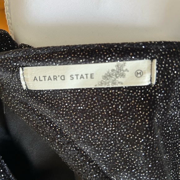 Altar'd State Black Glitter Dress Size M - Picture 5 of 5